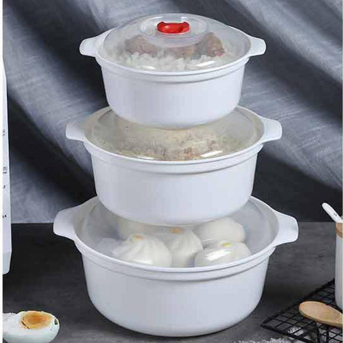 3 Piezas De Cuencos Para Microondas Con Tapas, Cuencos Para