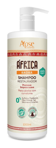 Shampoo Restaurador Sem Parabenos África Baoba Apse 1000ml