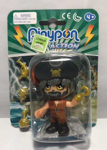 Pinypon Action Figura Muñeco Pirata Con Accesorios 15581 Srj