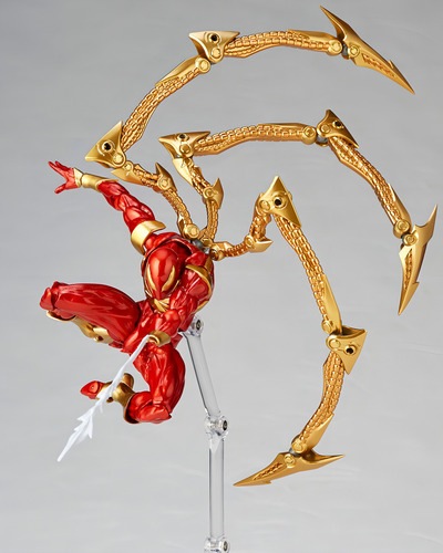 Amazing Yamaguchi Revoltech Iron Spiderman Original (Usado)