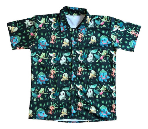 Camisa Sublimada Pokemon Tipo Planta Bulbasaur Gastovic