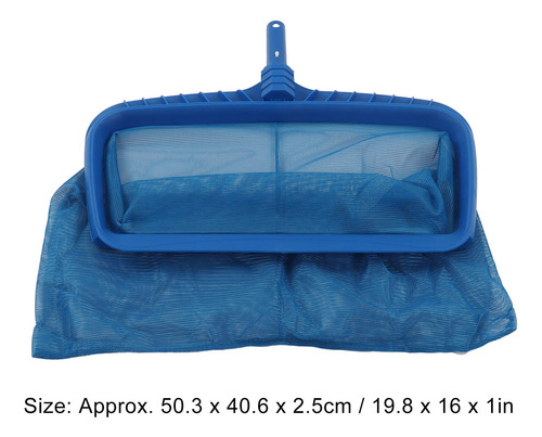 Herramienta De Limpieza De Piscinas Leaf Skimmer Net Abs Blu