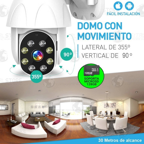 Imagen 2 de 10 de Kit 3 Camara Seguridad Ip Exterior Wifi Domo Inalambrica