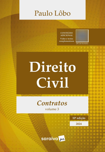 Livro Direito Civil - Vol. 3 - Contratos -10ª Edição 2024