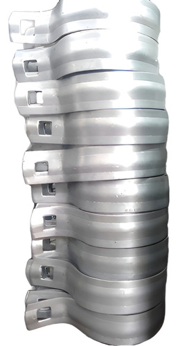 10 Abrazaderas Con Tornillo Galvanizada Tubo 1¨ 1/2 -38mm