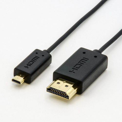 Cable Micro Hdmi Nanosecond Extreme Slim 2.6 : El Cable Hdmi Más Delgado Y Flexible Del Mundo. (2.6 Pies / 0.8 M) Alta