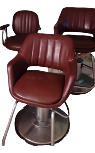 Silla Hidráulica Y Giratoria Para Peluquería (Usado)