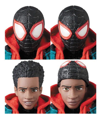M0r Figura De Acción Mafex 107 Spiderman Miles Morales,