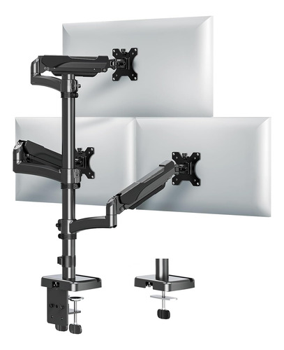 Soporte Monitor Triple Capacidad 4.5-18.0 Libras, Sopor...