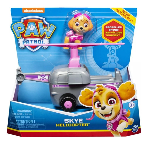 Paw Patrol Vehiculo Med C/ Figura Sky Helicopter I16775 