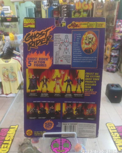 Marvel Comics, Ghost Rider, Exploding Ghost Rider Figura (Usado)