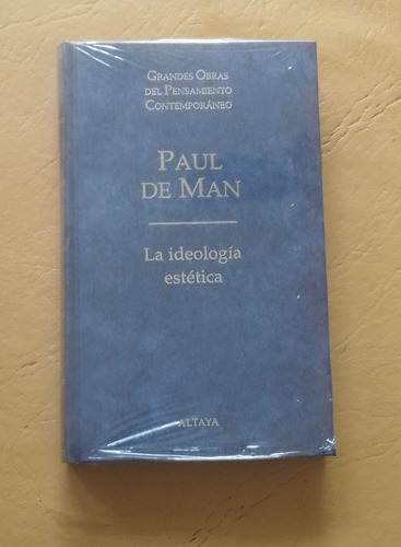 Paul De Man La Ideología Estética / Cerrado (Usado)