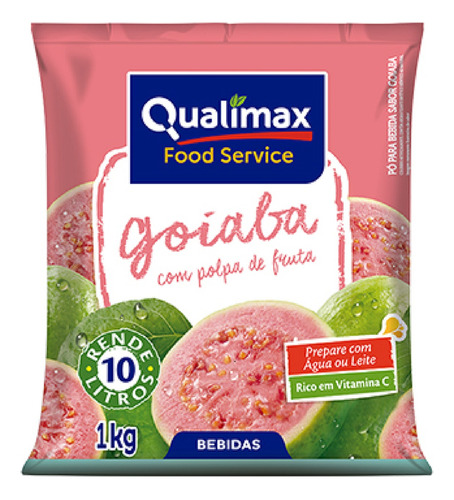 Refresco Suco Em Pó 10 Litros Sabor Goiaba Qualimax Food