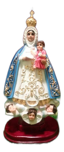 Virgen De La Regla, Figura De Resina, 30cm X 14cm X 10cm