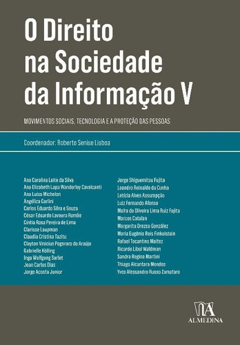 Direito Na Sociedade Da Informação V, O - 01ed/20, De Lisboa, Roberto Senise. Editora Almedina Em Português