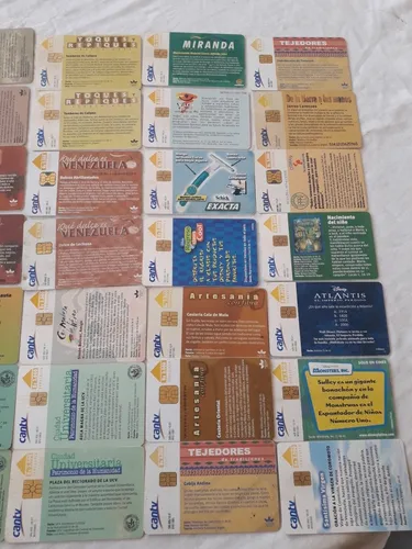 Tarjetas Cantv De Coleccion (Usado)