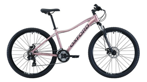 Mountain bike femenina Oxford Nova Venus 1  2021 R27.5 M 21v frenos de disco mecánico cambios Shimano Tourney color rosa