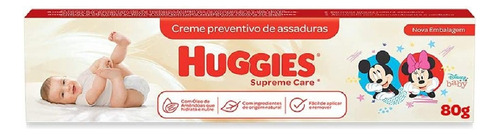 Creme Preventivo De Assaduras Huggies Supreme Care 80g