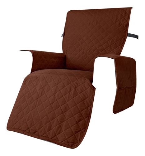 Sofá Reclinable Sofá Protector Café Profundo L