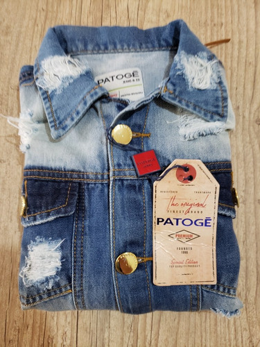 jaqueta jeans feminina patoge