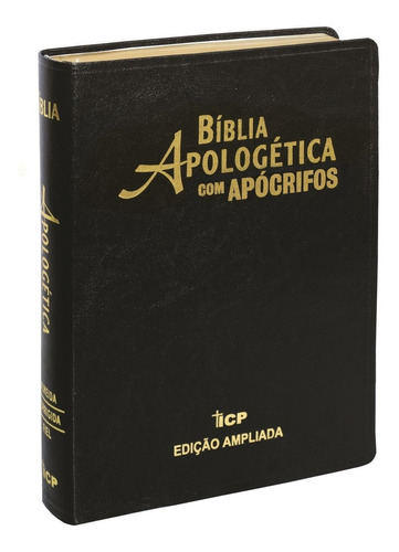 Bíblia De Estudo Apologética Com Apócrifos Preta 3a Edição