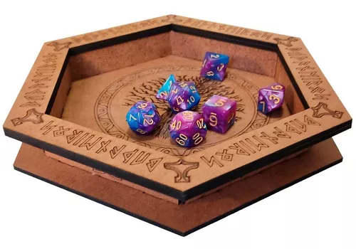 Bandeja de dados para RPG e jogos de tabuleiro Dice tray - Mercado