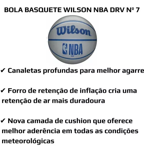 BOLA DE BASQUETE WILSON DRV NBA - VALE A PENA ? 