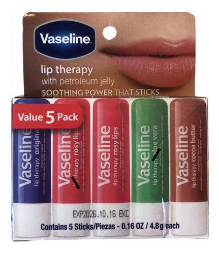 Vaseline 5 Lips Balms