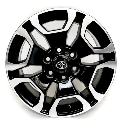 Rodas Toyota Hilux Srx 2021 Aro 17 (jogo) +bicos + Porcas Cor Preto Com Diamantado