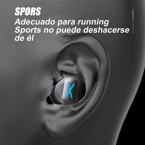 Auricular In-ear Gamer Inalámbrico Omega Gamer K89 Gris Con Luz Led