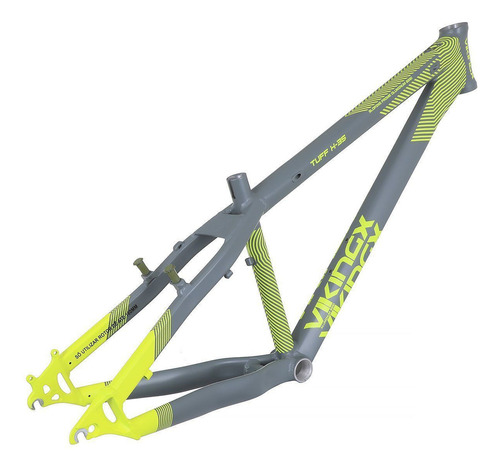 Quadro De Bicicleta Vikingx Tuff X35 Cinza