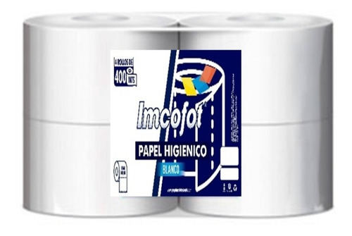 Papel Higienico Blanco Institucional Doble Hoja 250mts X 4rl