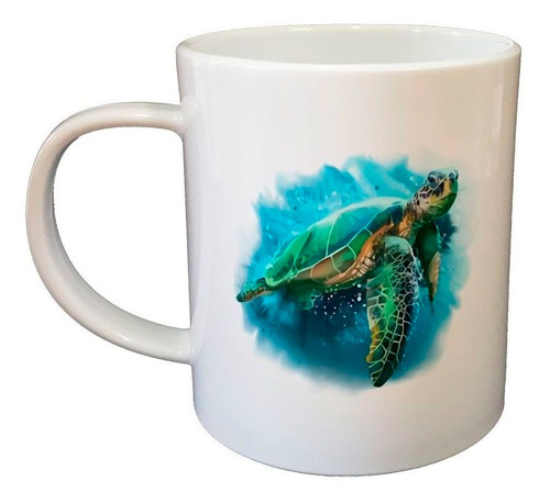 Taza De Plastico Tortuga Agua Playa Animal