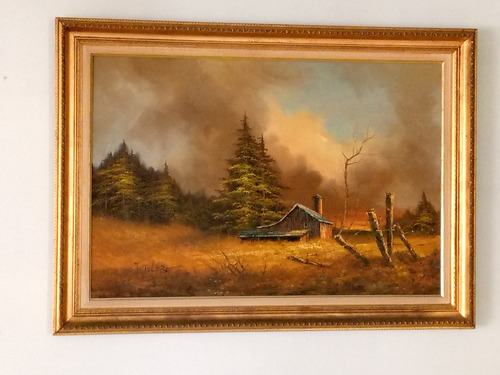 Bellísima Pintura Al Óleo (Usado)