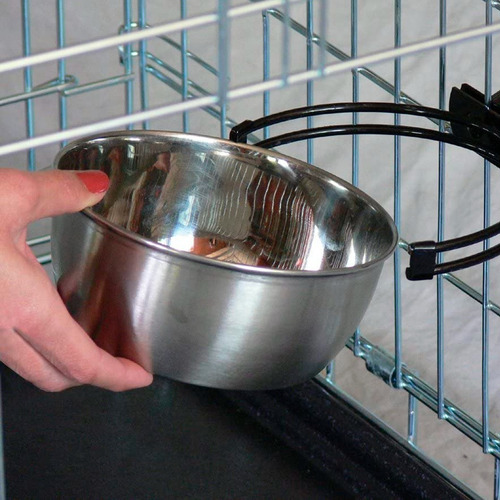 Imagen 4 de 10 de Bowl Midwest 1lts Acero Inox. Para Agua/alimento Snapy Fit