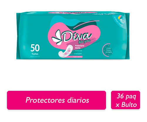 Diva Protectores Diarios 50 Unid X 36 Paq