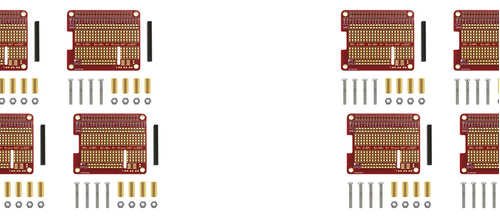 Placa De Pruebas Gpio Breakout Diy Breadboard Pcb Shield Red