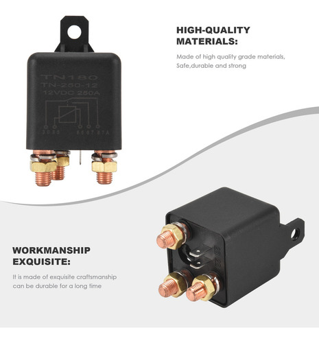 Relé De Coche, 12 V, 250 A, Batería Continua De Alta Potenci