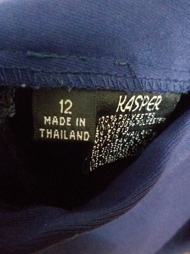 Pantalón Azul Talle 12 Usa, Pinza, Cataleya (Usado)