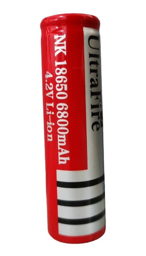 Pila Bateria 18650 Cilindrica 6800 Mah Plana 4.2 Voltios 