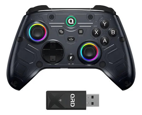 ControlInalámbricoParaXboxSeriesX/S/OneQRDFERROXM5EfectoHallPCGamepadControladorinalámbricode2,4GHzParaNintendoSwitchIosAndroid