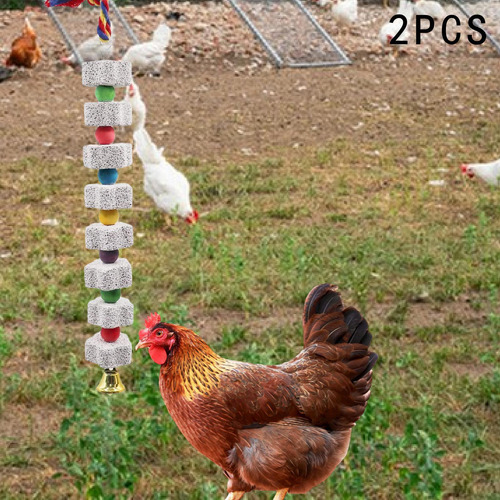 2 Piezas Gran Pájaro Masticando Juguete Accesorios De Jaula