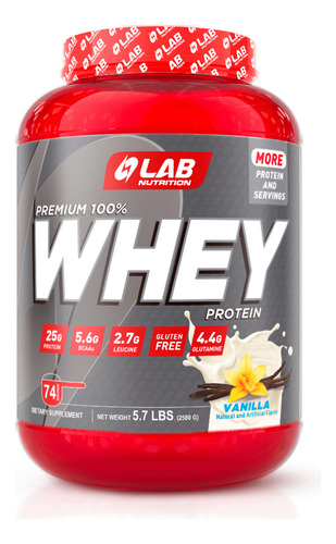 Premium 100% Whey Protein Vanilla  5.7lb                    