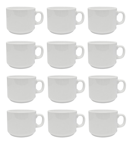 Taza De Té 180 Ml Tsuji Linea Recta 450 Porcelana X12 Unid