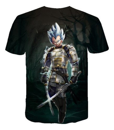 Playera Impresión Digital Creativa Dragon Ball Vegeta Armad