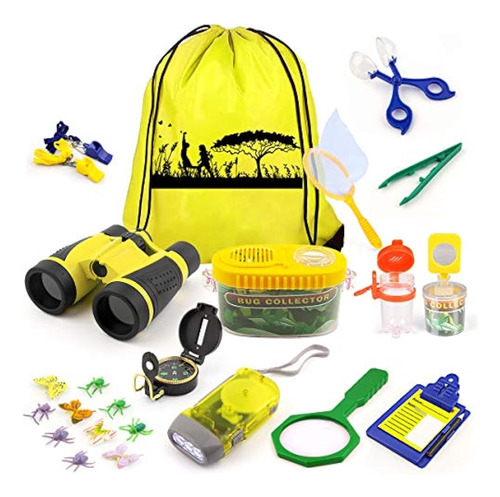 Kaqinu Kids Explorer Kit, 24 Pcs Outdoor Adventure Camping K