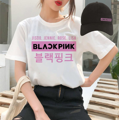 Combo Black Pink - Kpop - Camiseta + Gorra