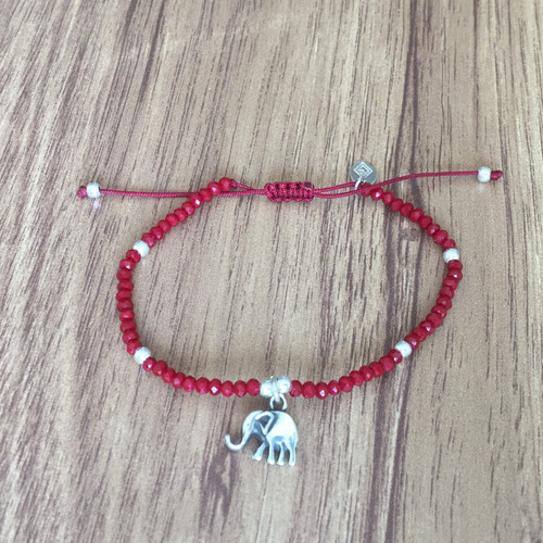 Imagen 4 de 10 de Pulsera Elefante Plata 925 Y Cristal Swarovski Mujer Agálea