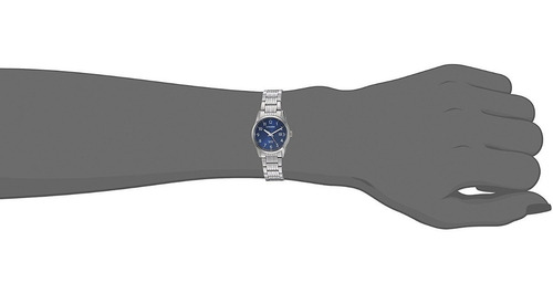 Reloj Citizen De Dama Eu6000-57l Plateado Dial Azul Original