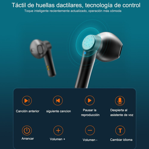 Imagen 4 de 8 de Audífonos Inalámbricos Bluetooth Recargable Con Micrófono